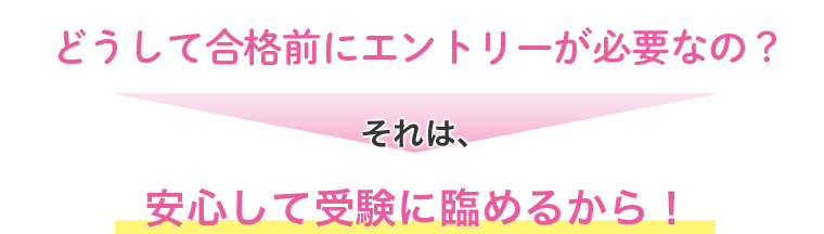 合格前エントリー 学生会館ドーミー