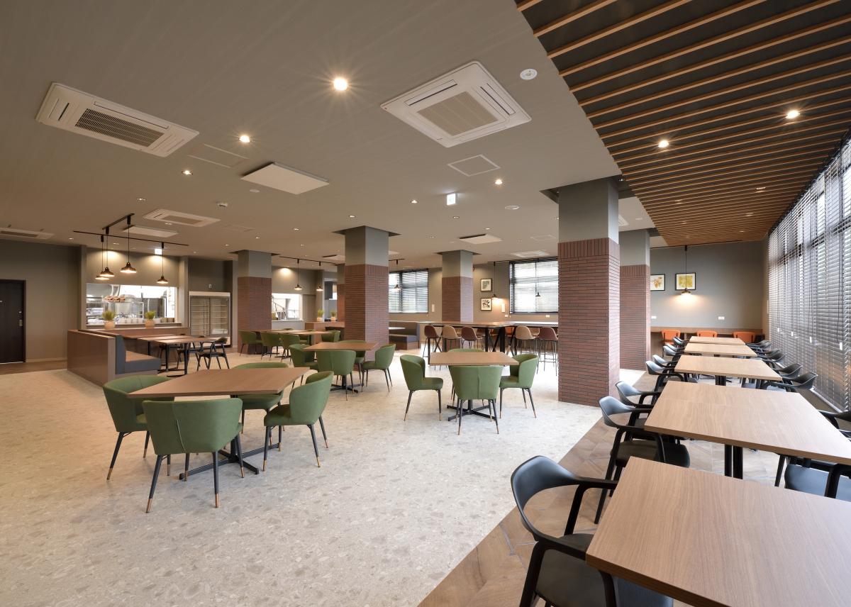 ドーミー仙台川内Hillsのダイニング。