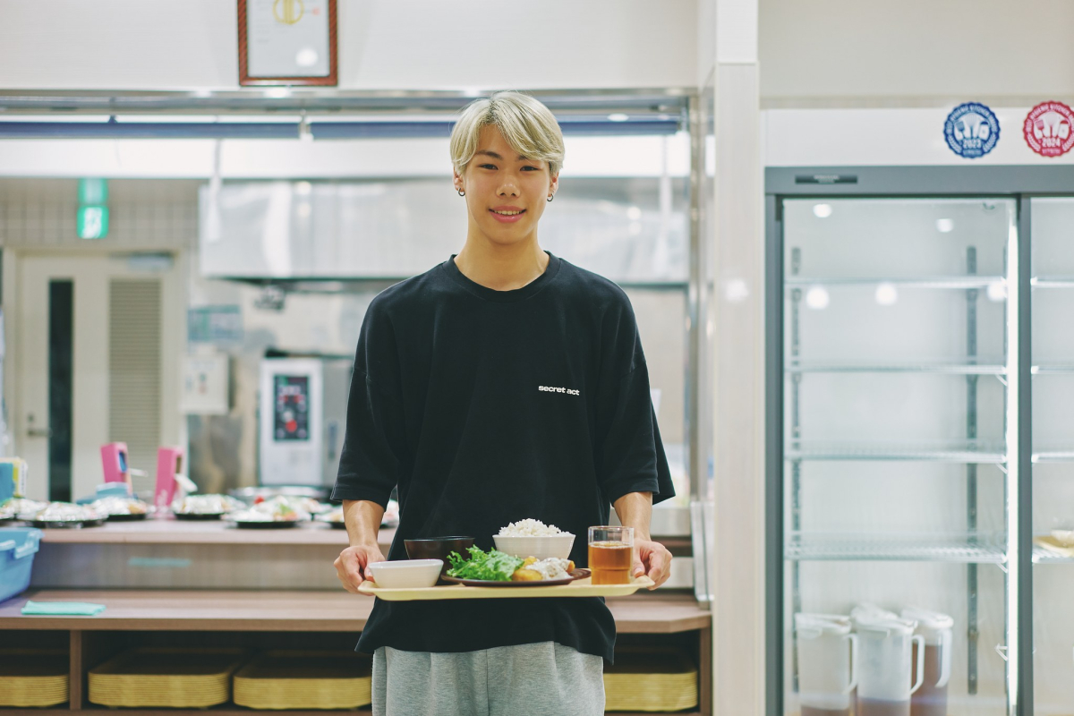 帰宅後は食堂へ。温かい食事が待っているのがうれしいです。