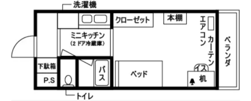 ドーミー岡山津島　居室