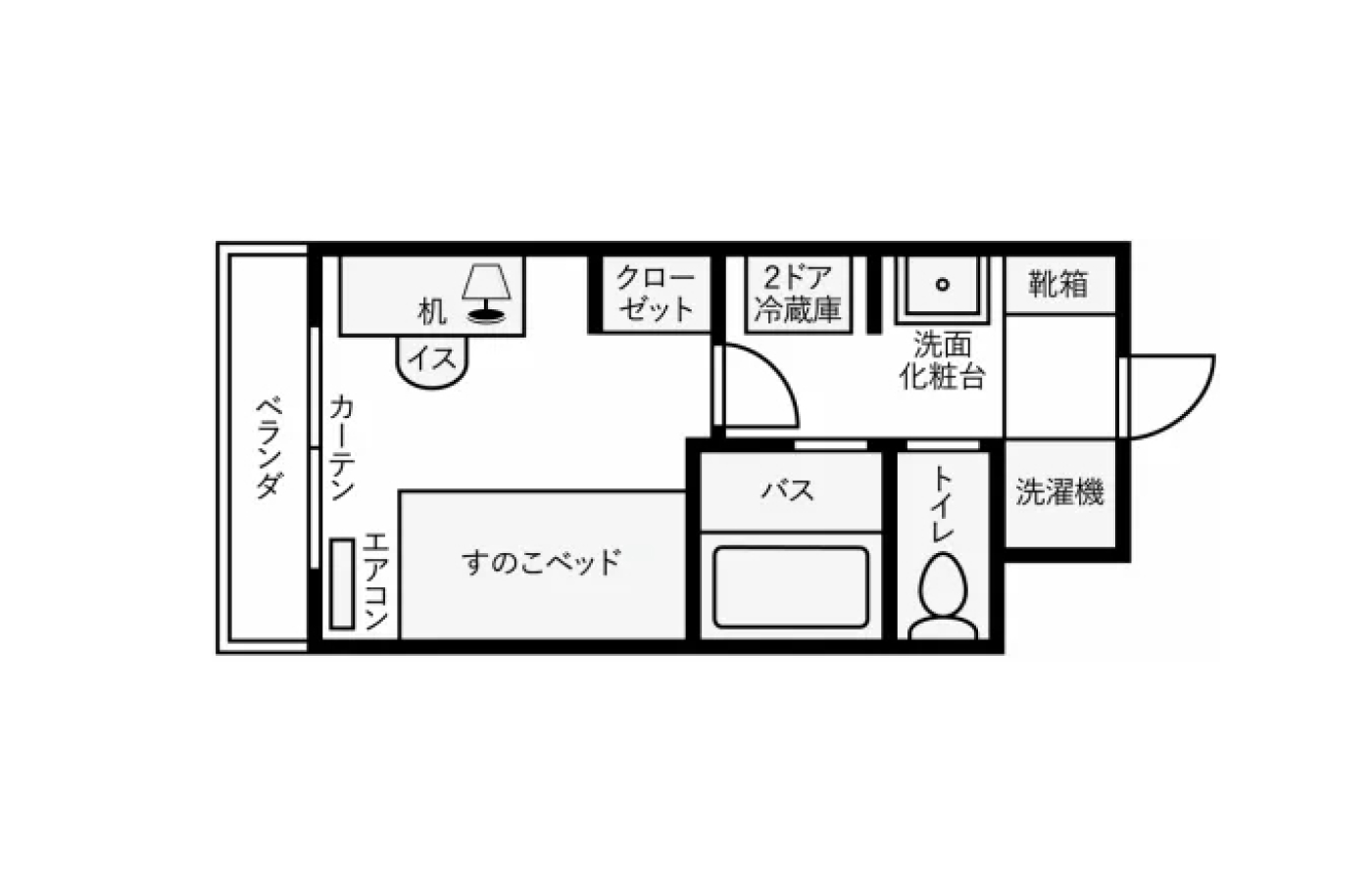 家具付個室 小さな画像