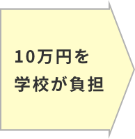 10万円を学校が負担