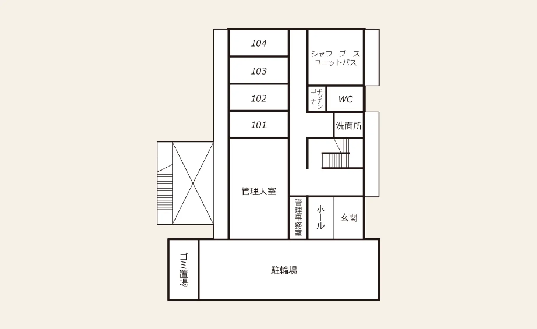 1F フロアレイアウト
