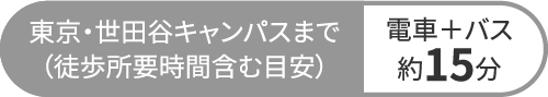 横浜・健志台キャンパスまで約15分