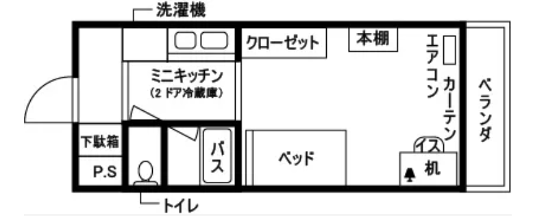 ドーミー岡山津島 間取り図