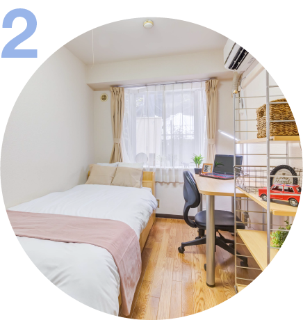 家具付きの寝室