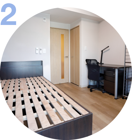 家具付きの寝室