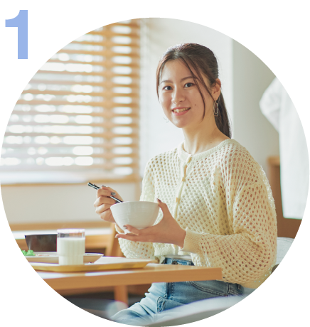 毎日手作りの食事