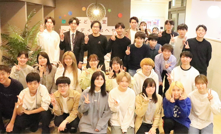 共用エリアやイベントでの寮生同士の交流のイメージ