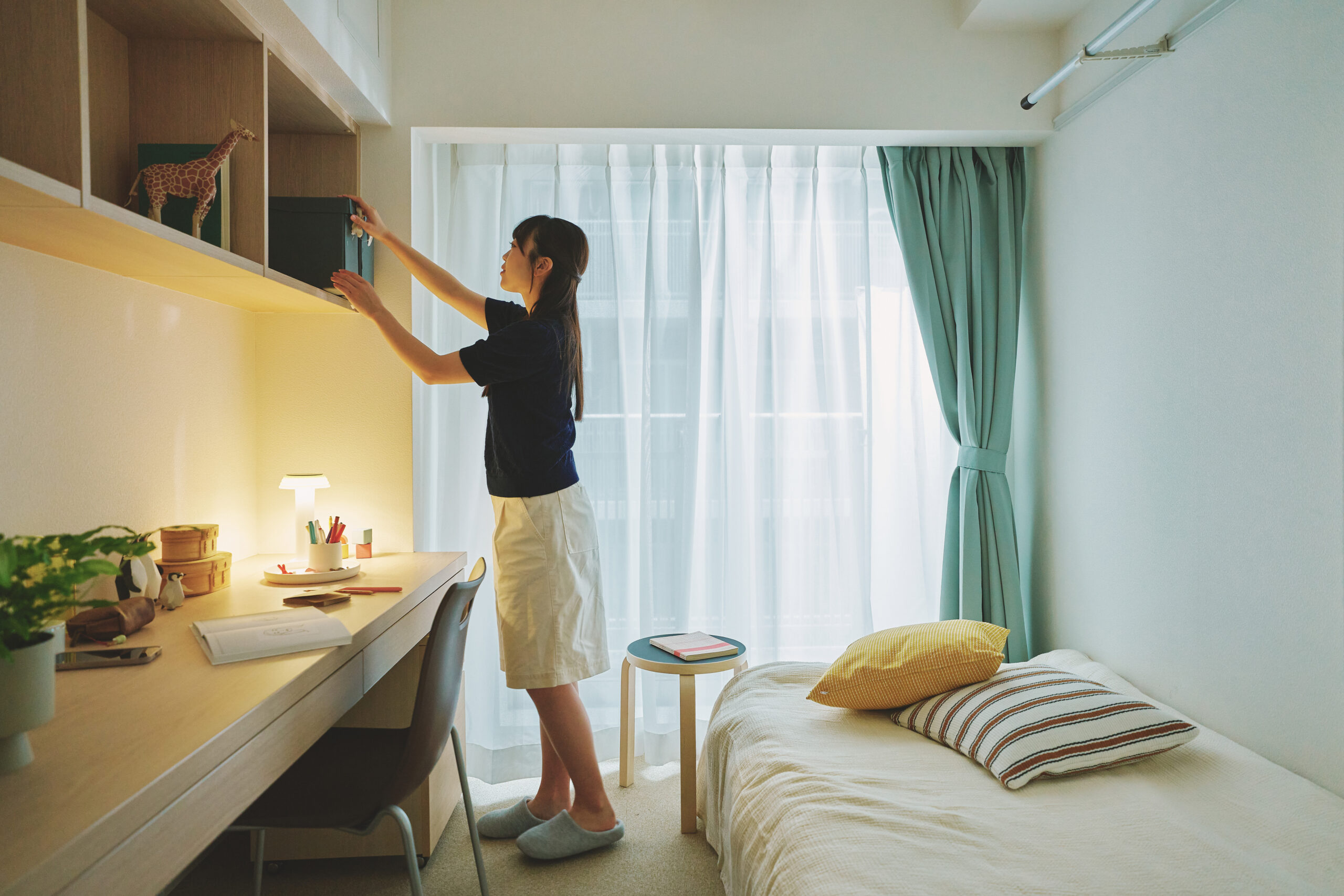 家具家電付きの完全個室の居室のイメージ