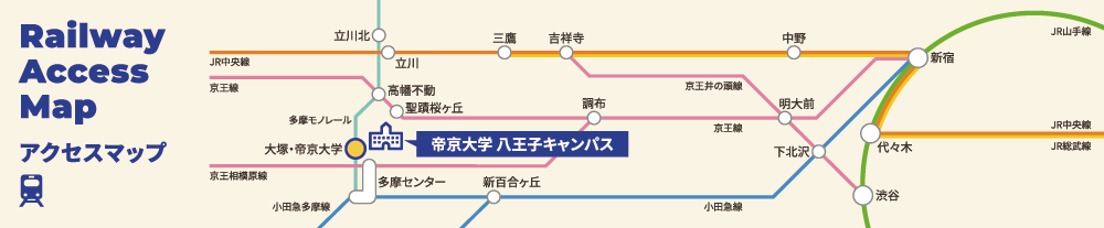 電車アクセスマップ