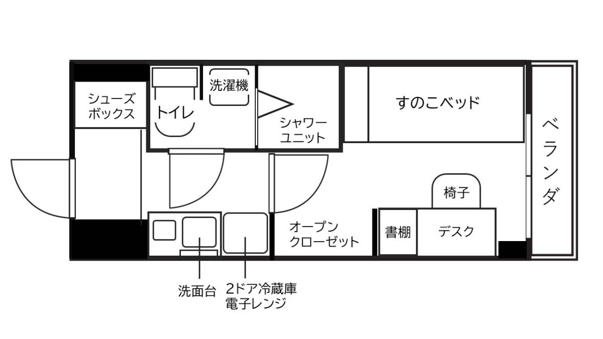 ドーミー高松西宝町 間取り図
