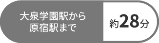 大泉学園駅から原宿駅まで約28分