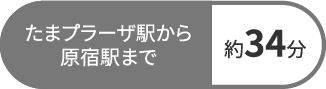 たまプラーザ駅から原宿駅まで約34分