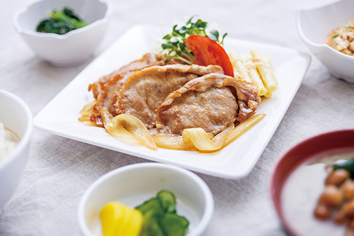 ESPギタークラフトアカデミー 東京校 学生寮(学生会館ドーミー)の夕食例