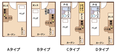 日本児童教育専門学校 提携寮の間取り