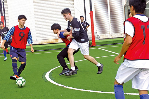 仙台育英学園高等学校 指定学生寮で開催されたフットサル大会